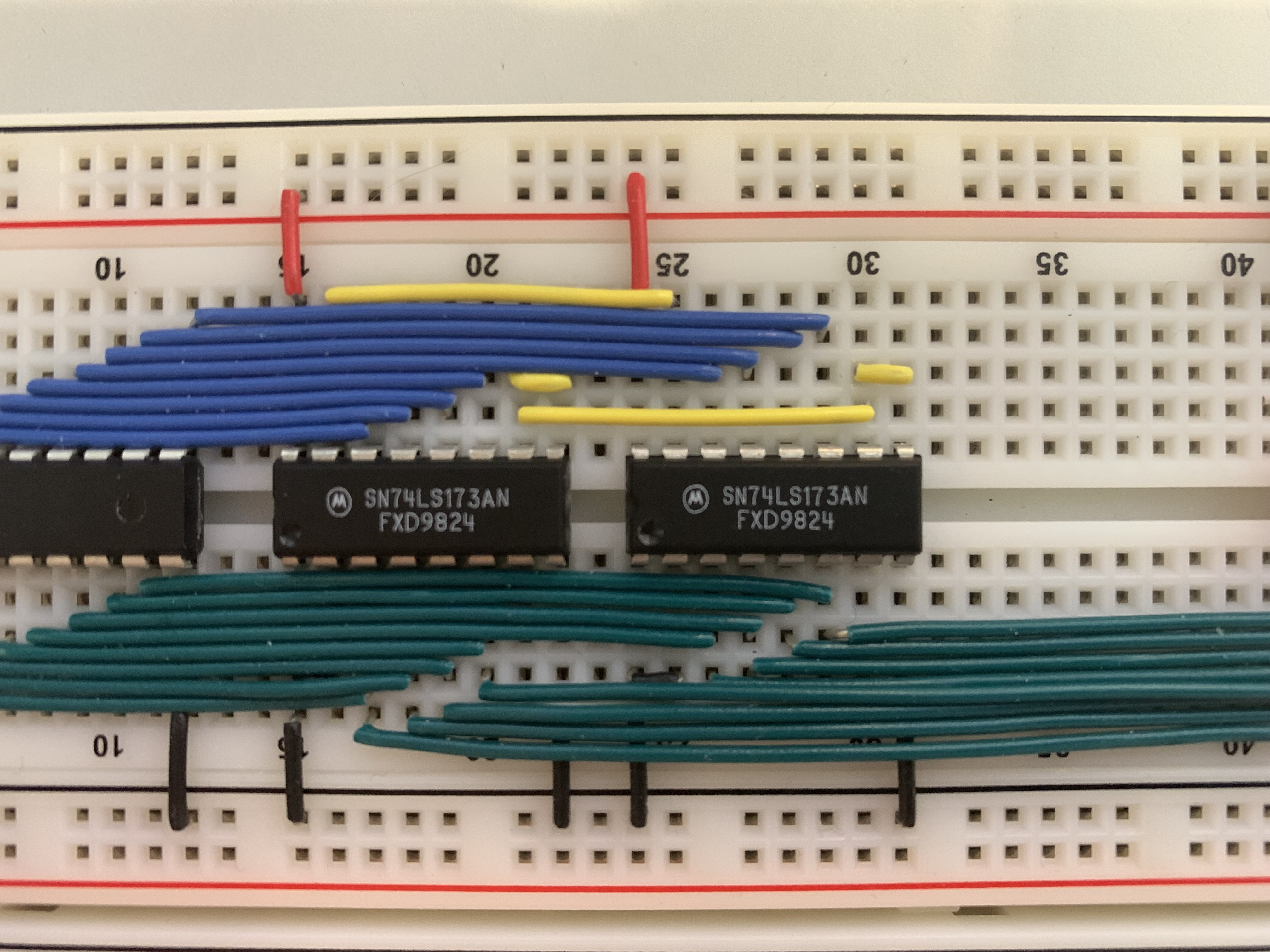 An image of the Motorola chips that came with the computer kit.